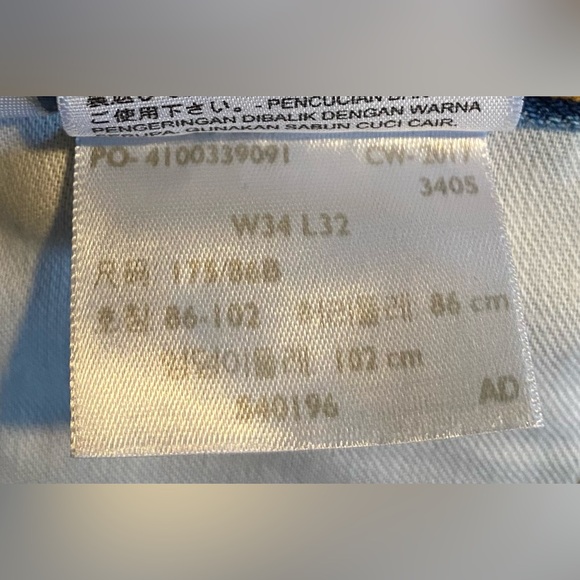 Levi's 550 Distressed Denim Jeans Men’s Size 34x31 - Picture 4 of 11